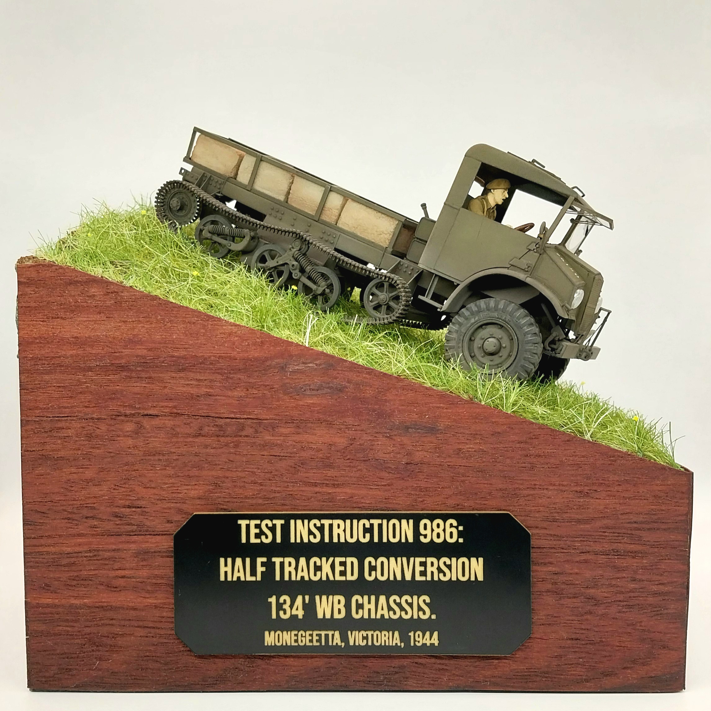Test Instruction 986: Half Tracked Conversion 134' WB Chassis