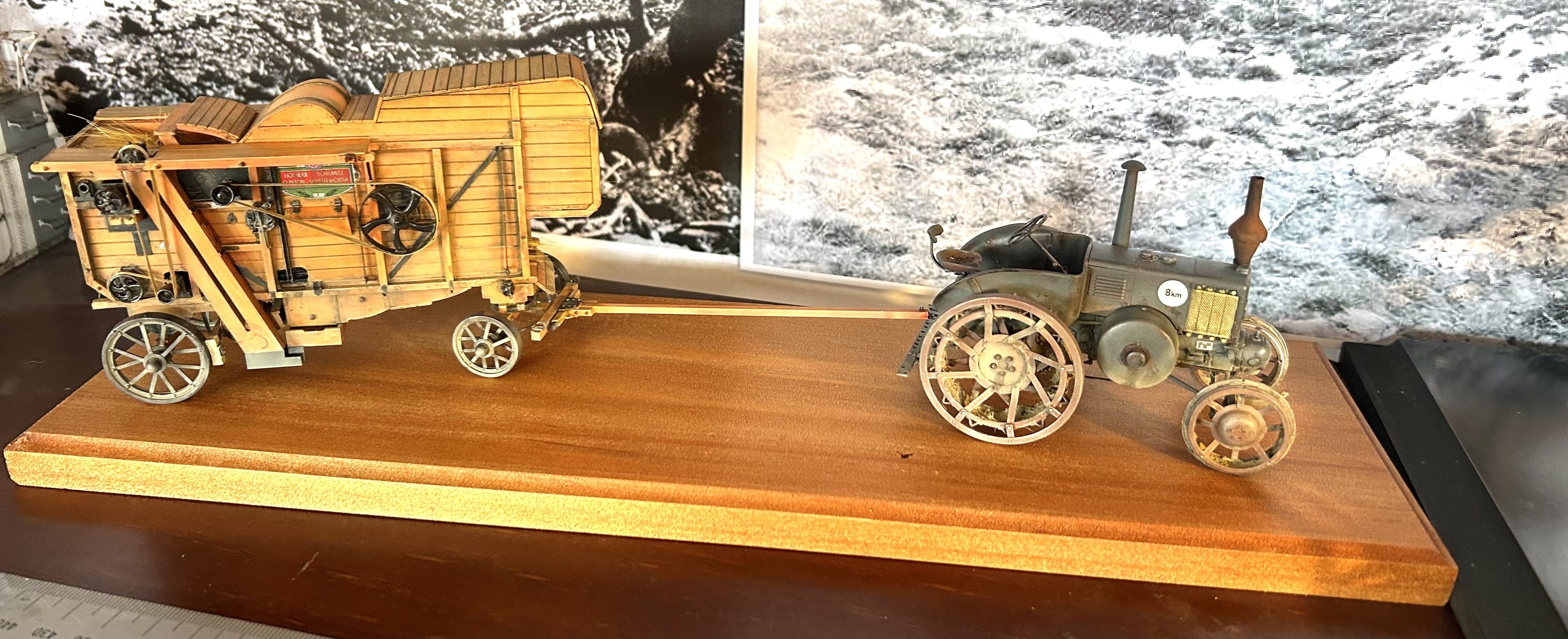 Grain thresher & Tractor