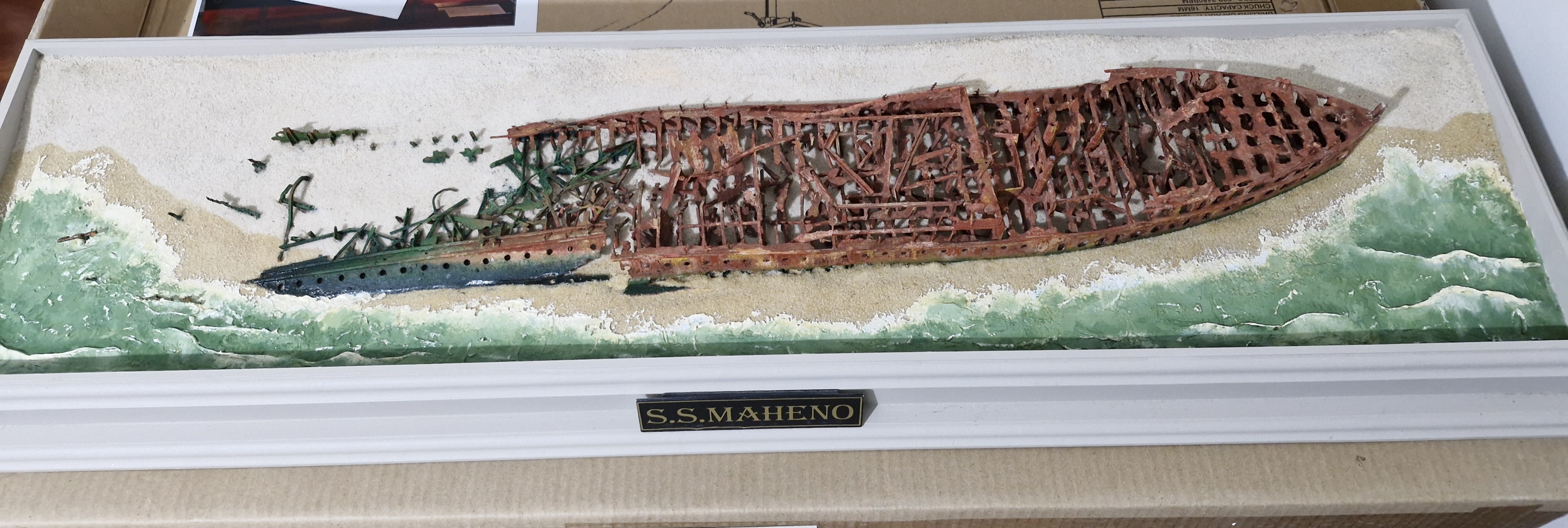 SS Maheno Shipwreck (on Frazer Island, Queensland) (100% scratch built from the original drawings)
