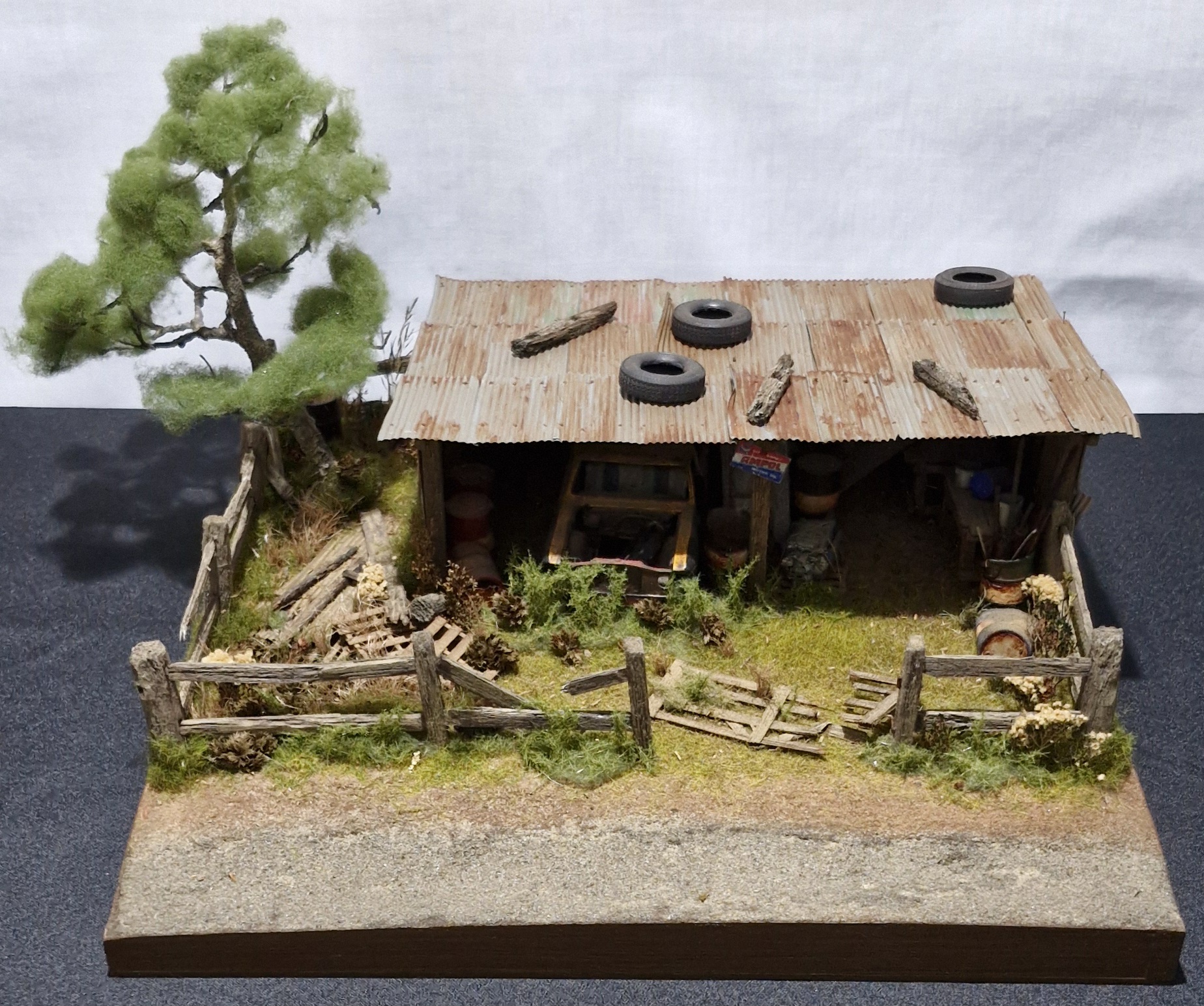 Pilton Junkyard. (This is a model of an actual shed at Pilton on Queensland's Darling Downs)