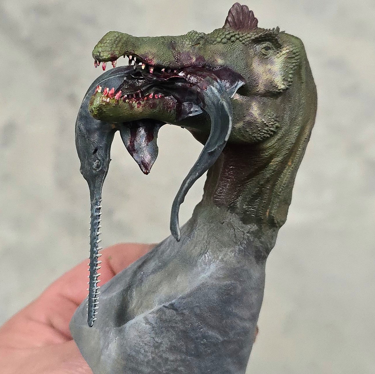 Spinosaurus with Saw Fish